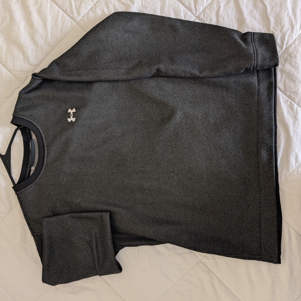 Under Armour Charcoal Gray Crewneck Top